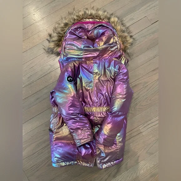 Appaman Code Pink Middie Puffer coat - Picture 2 of 5